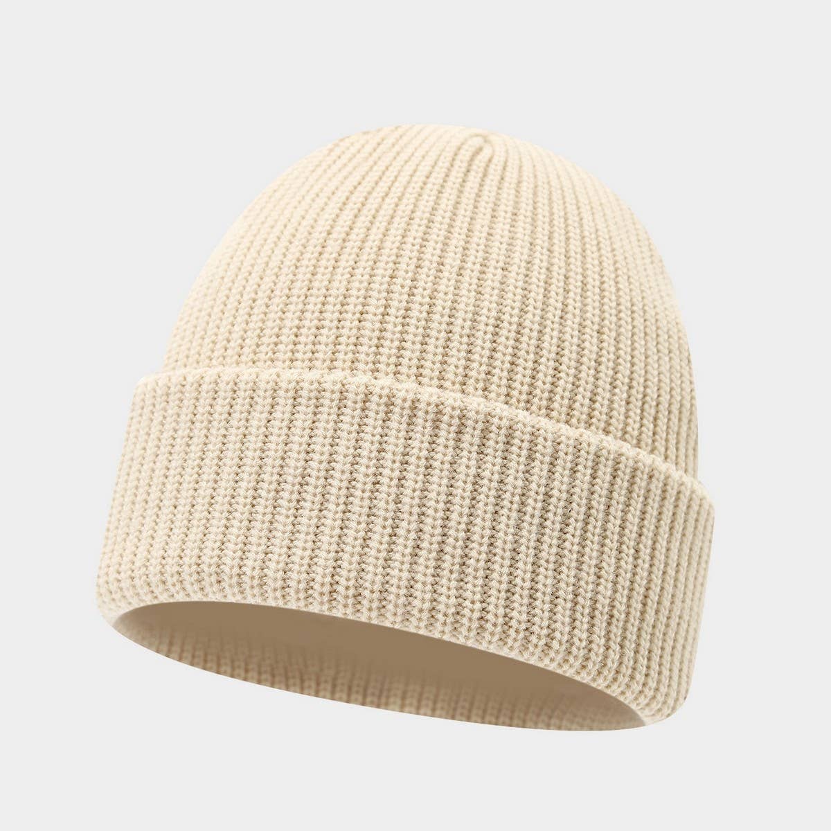 Vintage Knit Dome Skull Cap Warm Short Beanie Hat_Cwah04690