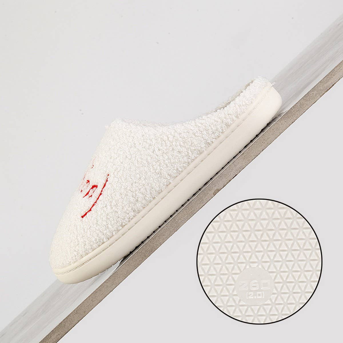 FONT PATTERN CARTOON WINTER WARM COTTON SLIPPERS_CWSHS0464