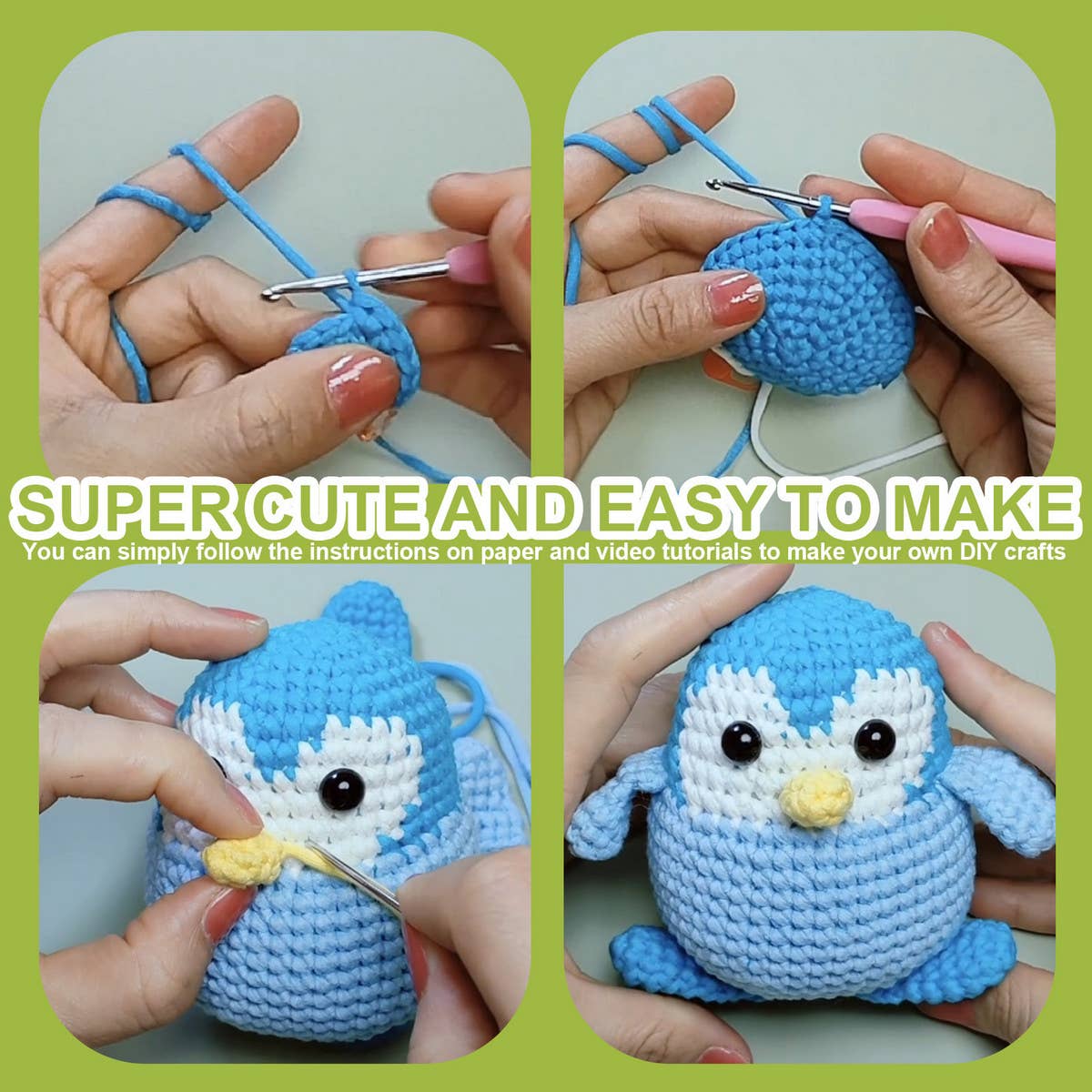 PENGUIN CROCHET DOLL DIY MATERIAL KIT_CWMM1867