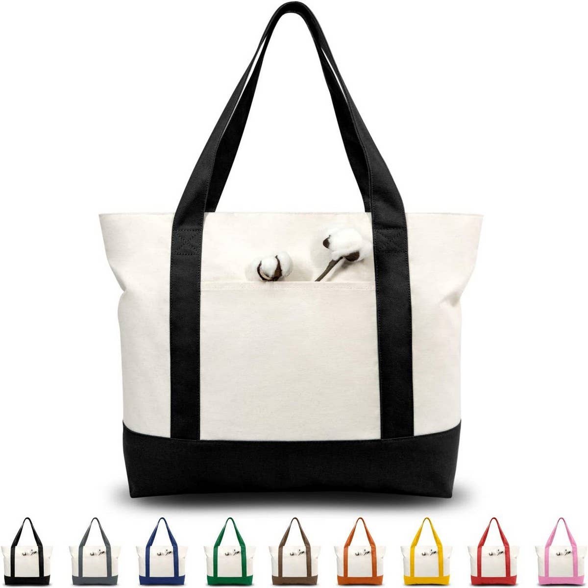 Cwab2874_Canvas Home Shopping Large Capacity Tote Bag
