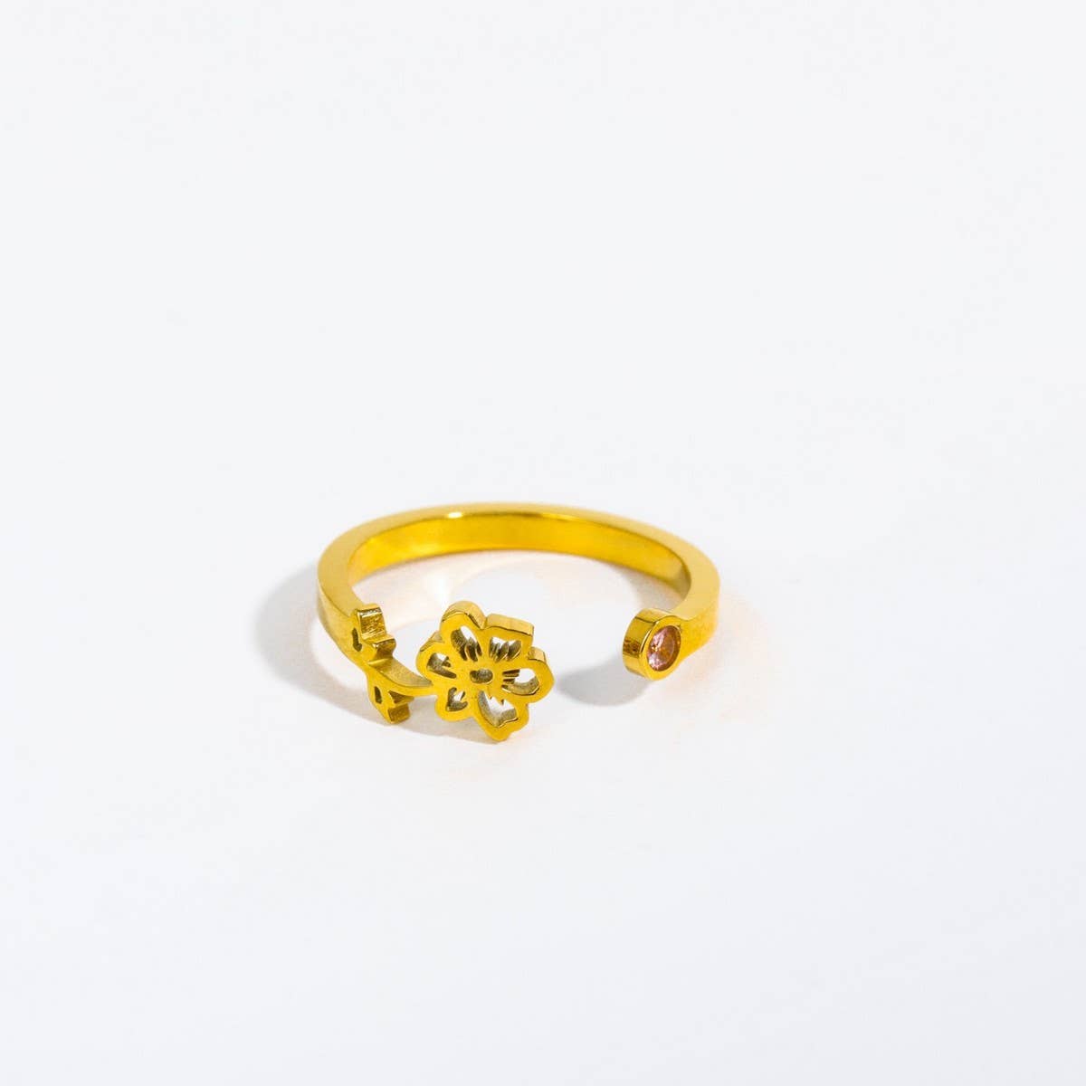 DECEMBER COLORED ZIRCONIA OPEN RING_CWMM5739