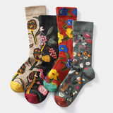 CARTOON GRAFFITI MID TUBE TIDE SOCKS_CWMS0160