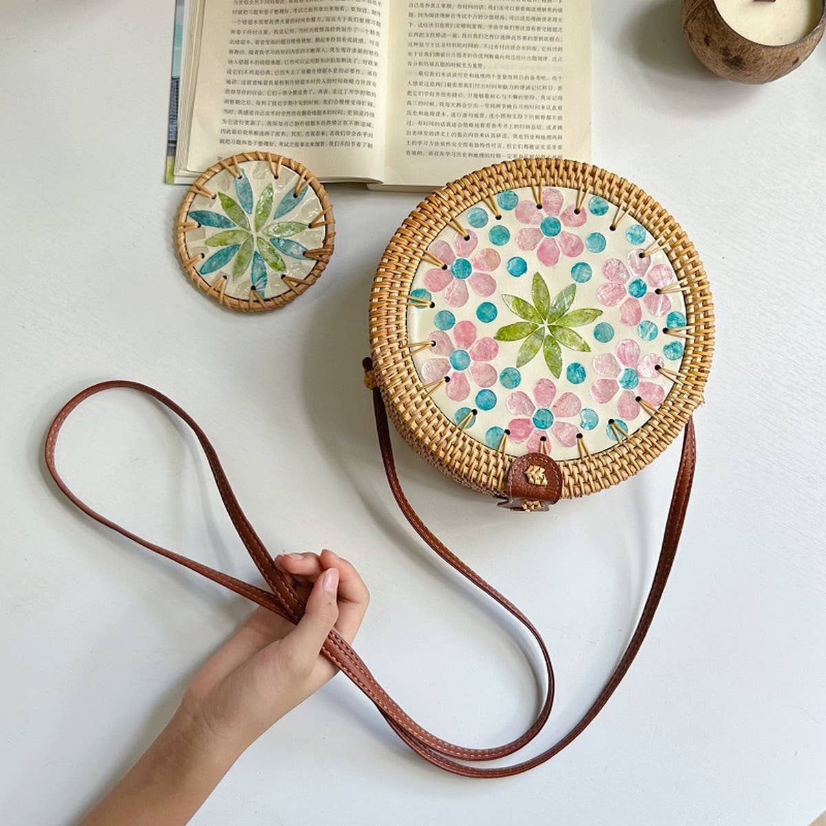 Ven Colorful Shell Shoulder Crossbody Bag_Cwmm4546