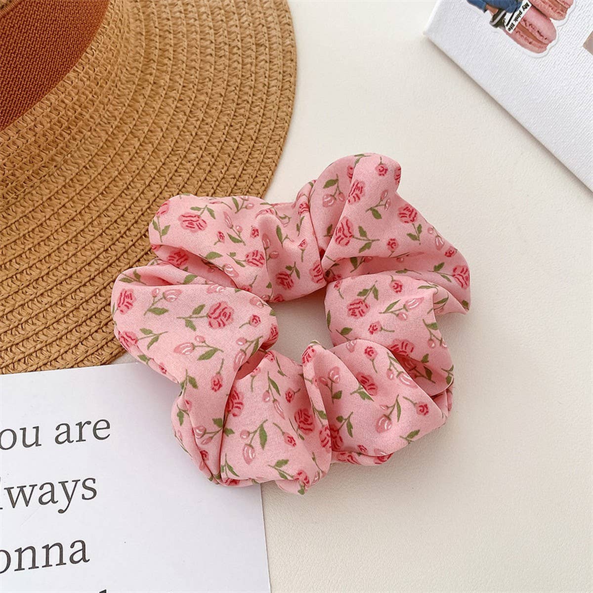 SMALL FRESH FABRIC FLOWER HAIRRING HAIRACCESSORIES_CWAHA4163