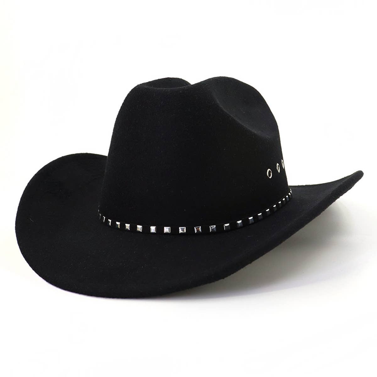 Western Cowboy Felt Hat Wide Brim Ethnic Jazz Hat_Cwah0679