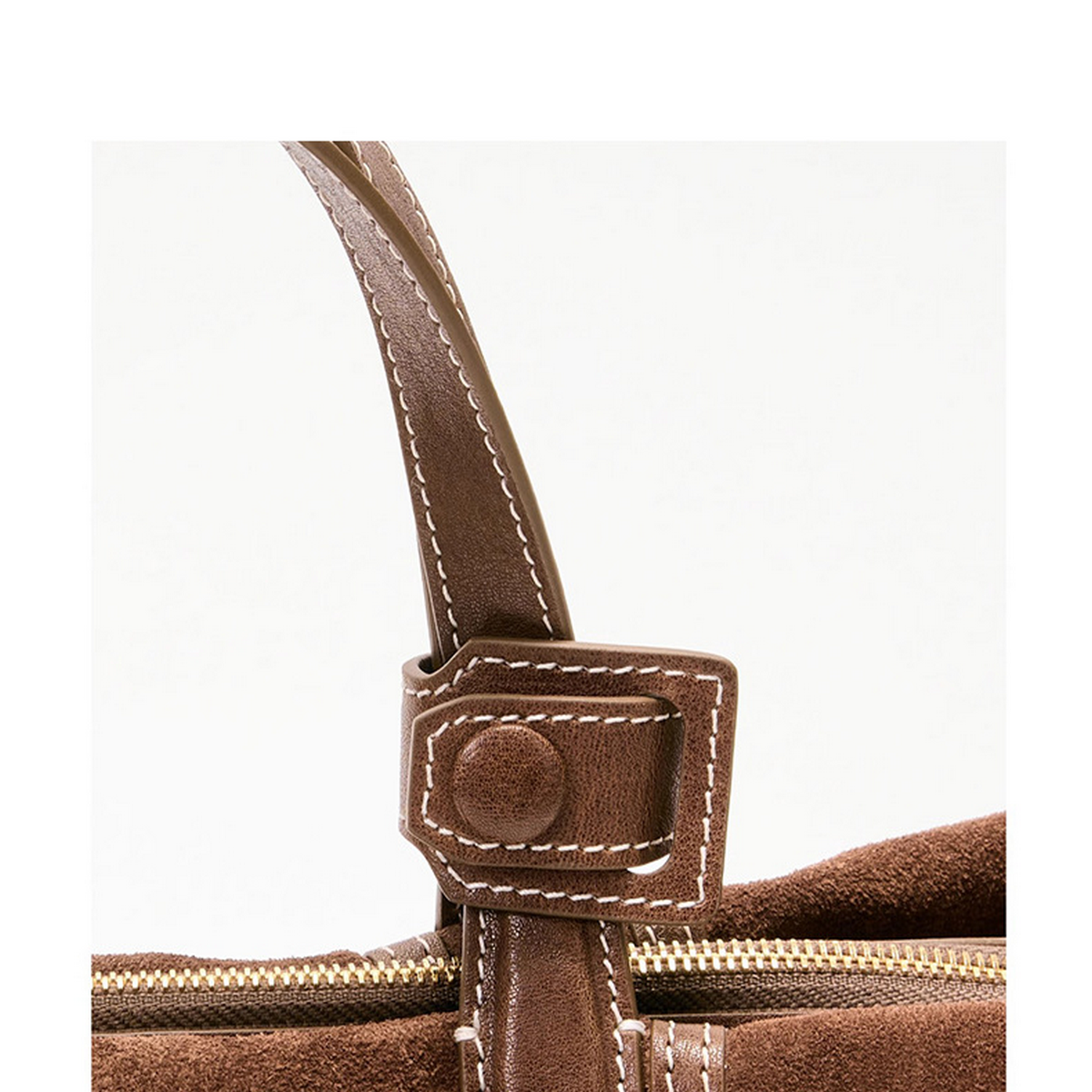 Suede T Vel Bag Vintage Boston Shoulder Purse_Cwab5330