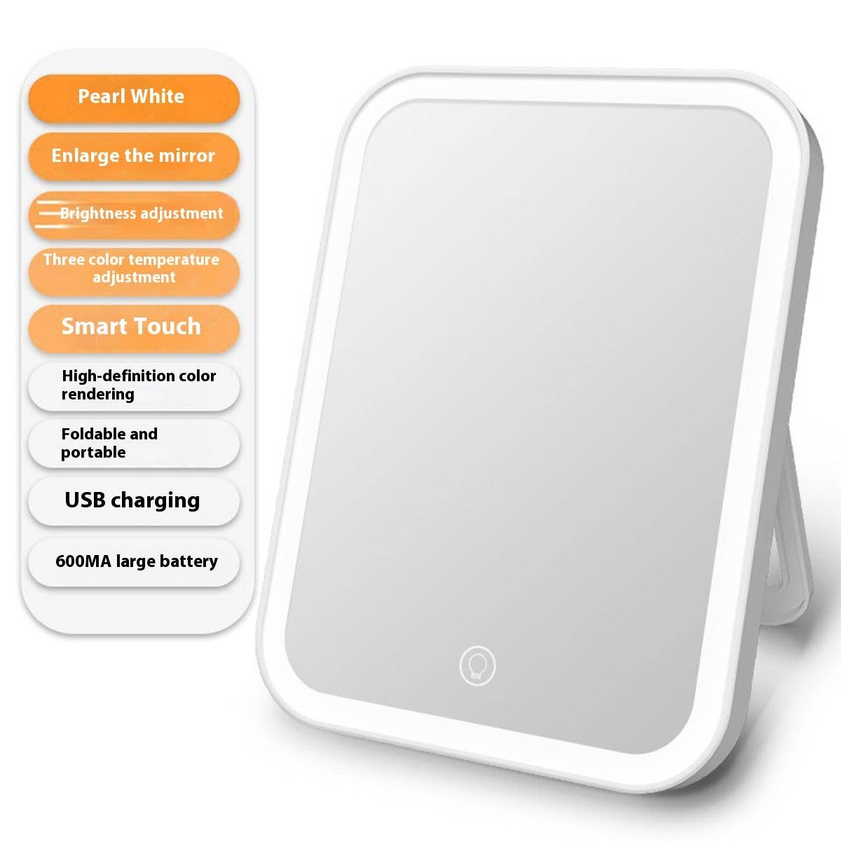 SMART TOUCH FOLDING LED MAKEUP MIRROR_CWMM5644