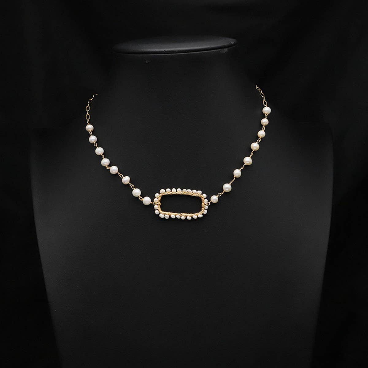 Womens All-Match Freshwater Pearl Necklace
