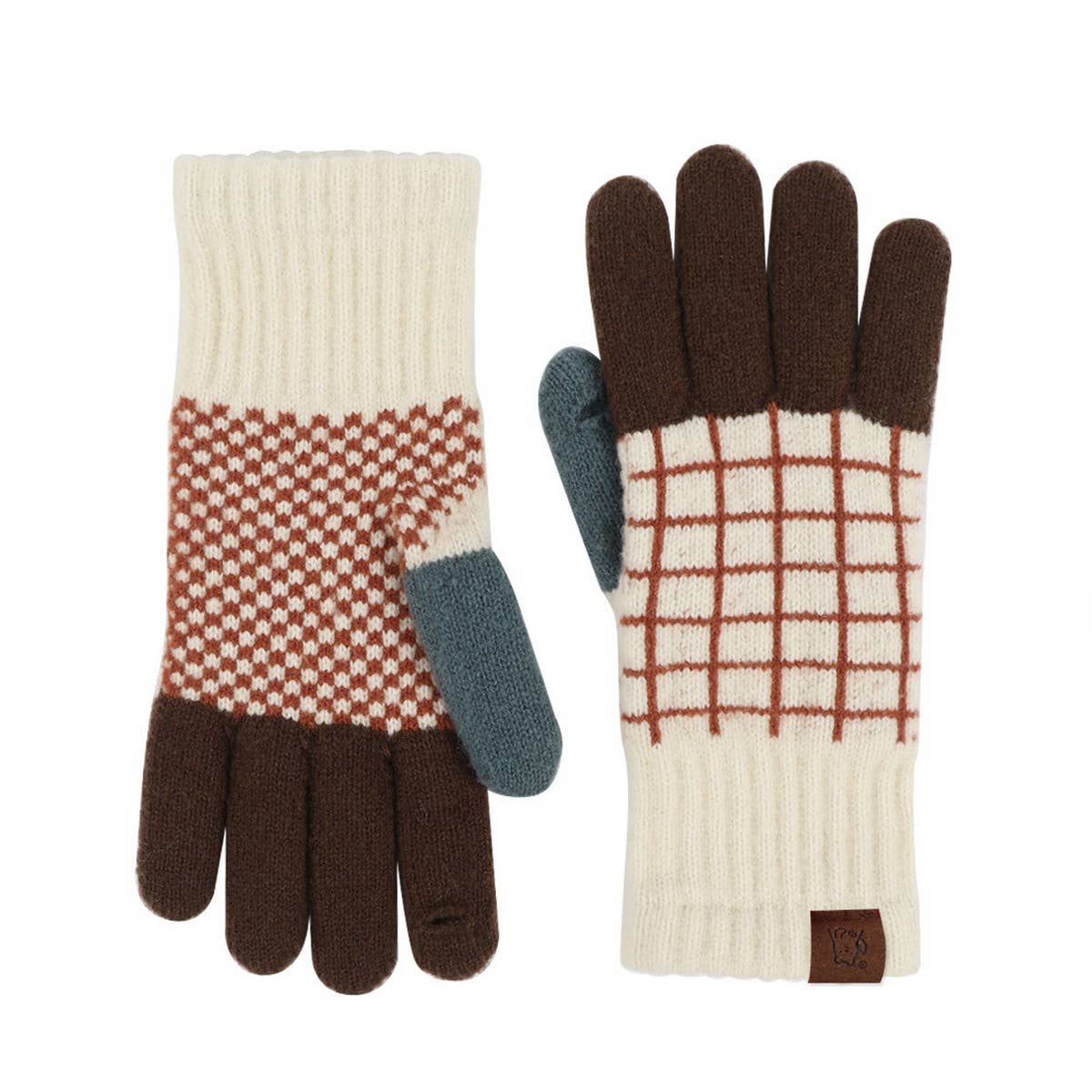 SELF HEATING KNIT GLOVES CUTE WARM DESIGN_CWAG0373