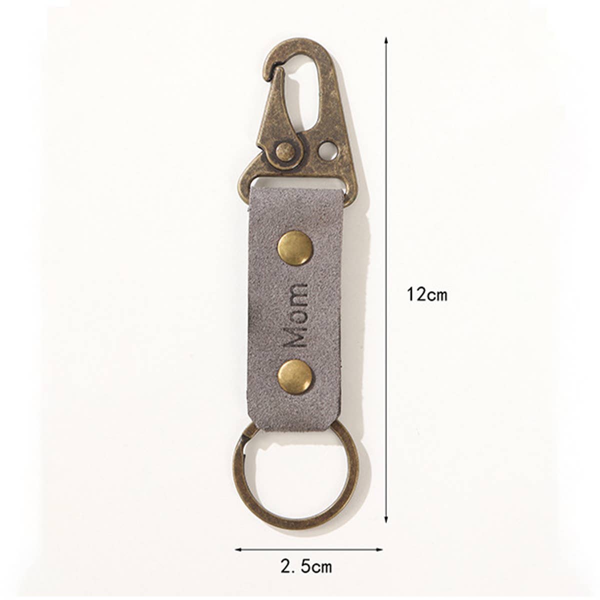 Vintage Leopard Weave Leather Keychain Pendant_Cwmm0579