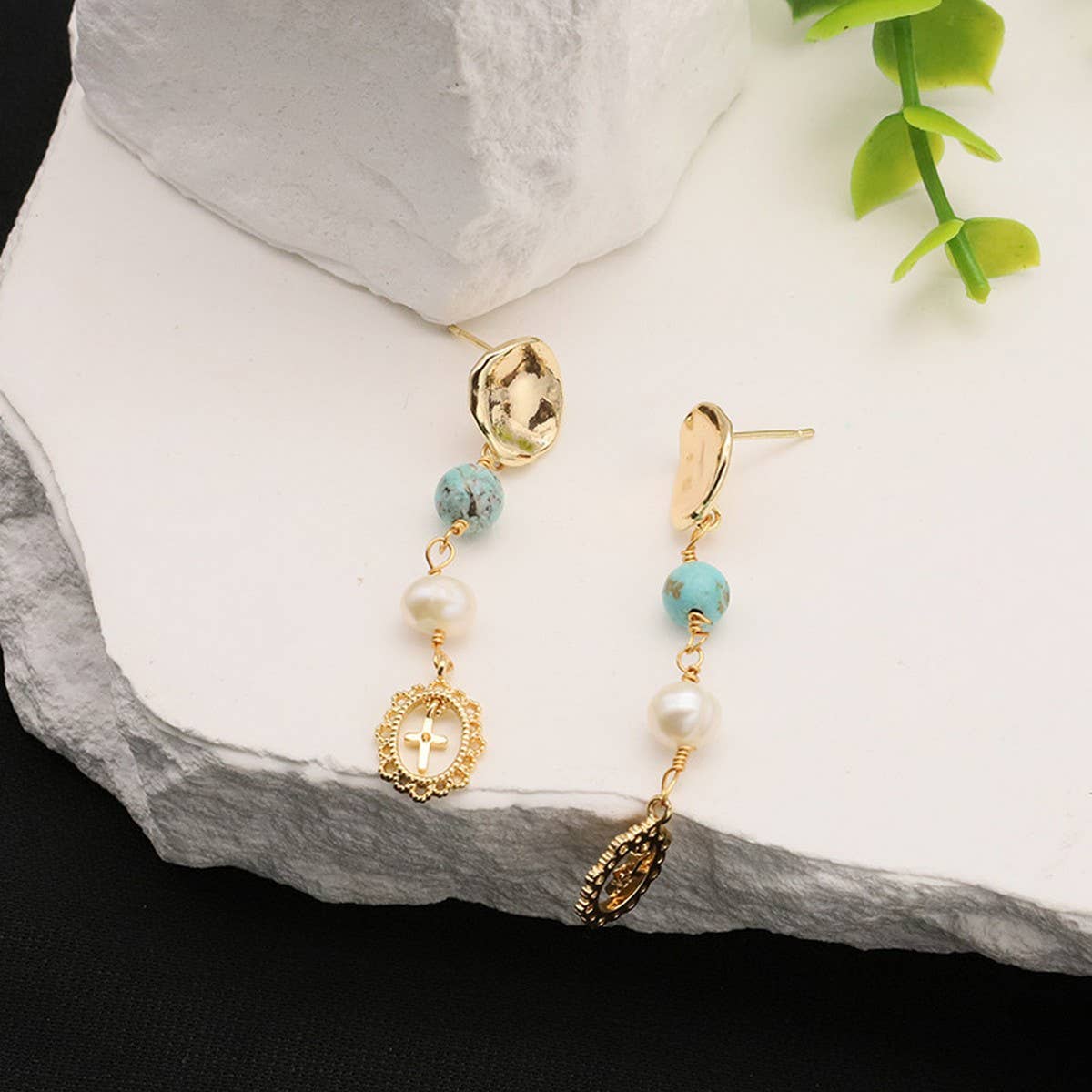 NEW HIGH END NATURAL FRESHWATER PEARL EARRINGS_CWAJE3807