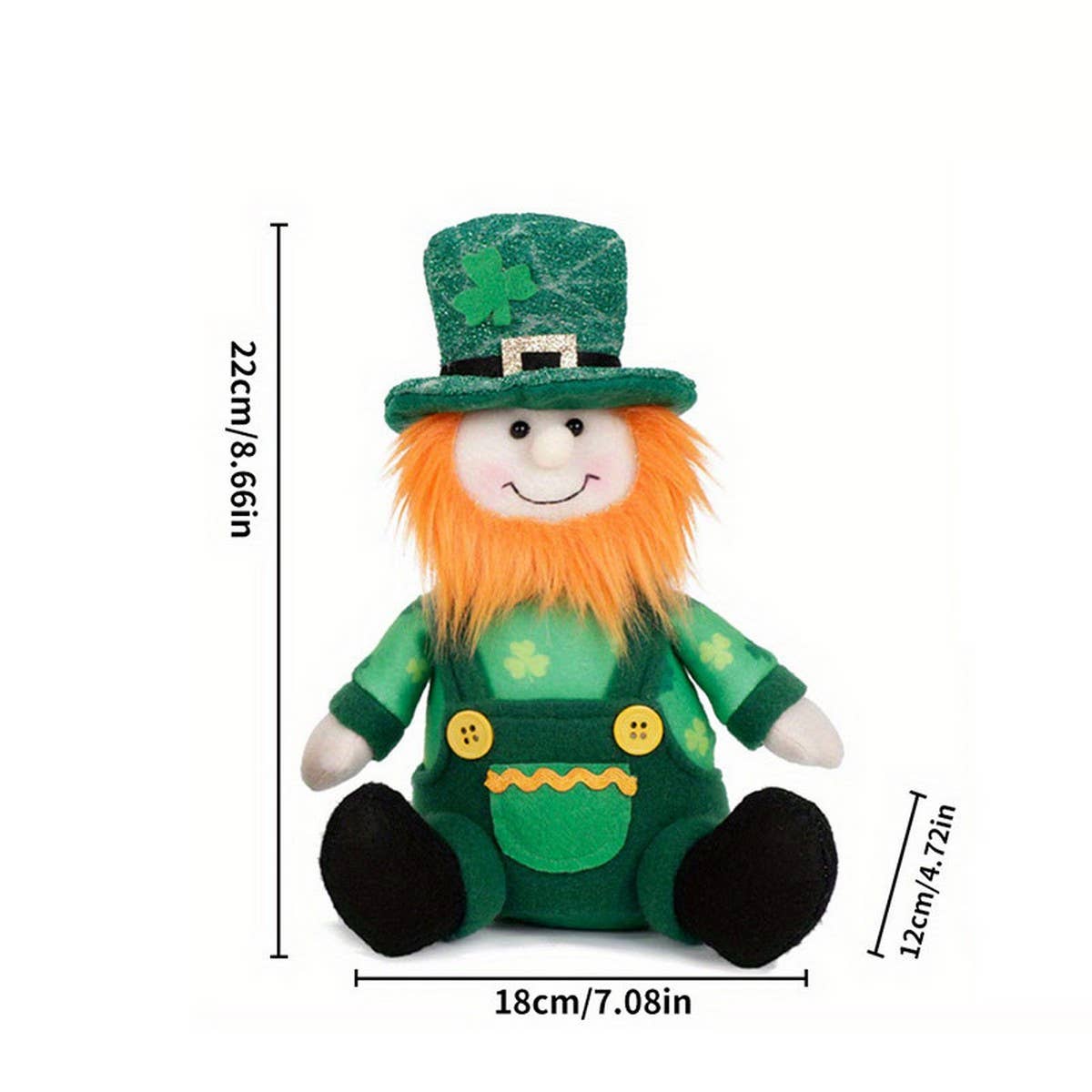 ST PATRICKS DAY GREEN SKIRT DOLL ORNAMENT_CWMM3453