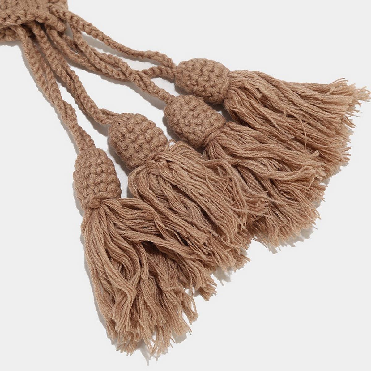 AUTUMN AND WINTER WOOL BALL KNITTED EARMUFFS HAT_CWAH1602