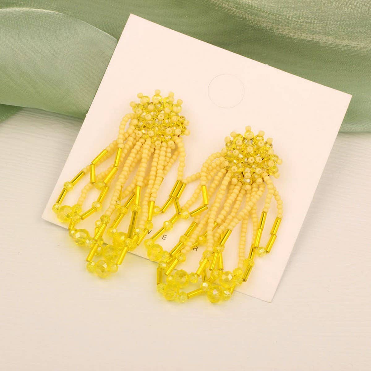 SWEET AND ELEGANT HAND WOVEN CRYSTAL EARRINGS_CWAJE4003