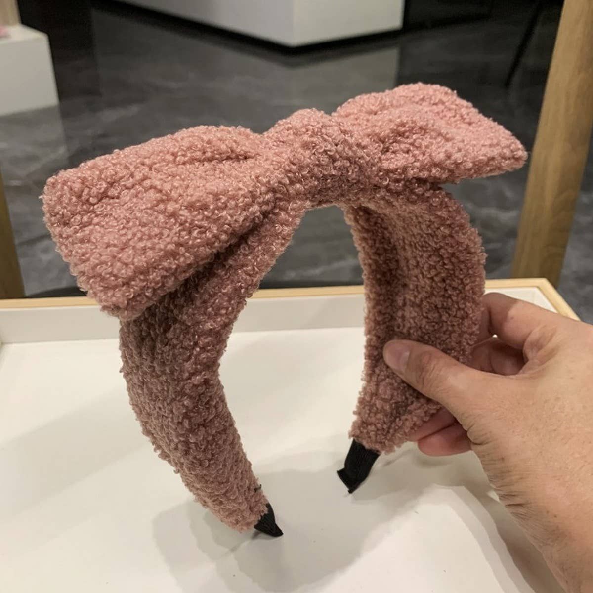 AUTUMN AND WINTER SIMPLE BOW HEADBAND_CWAHA2569