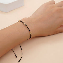RICE BEADS HAND WOVEN BRACELET_CWMM3858