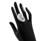 NEW BEACH IMITATION PEARL ADJUSTABLE ALLOY RING_CWMM3237