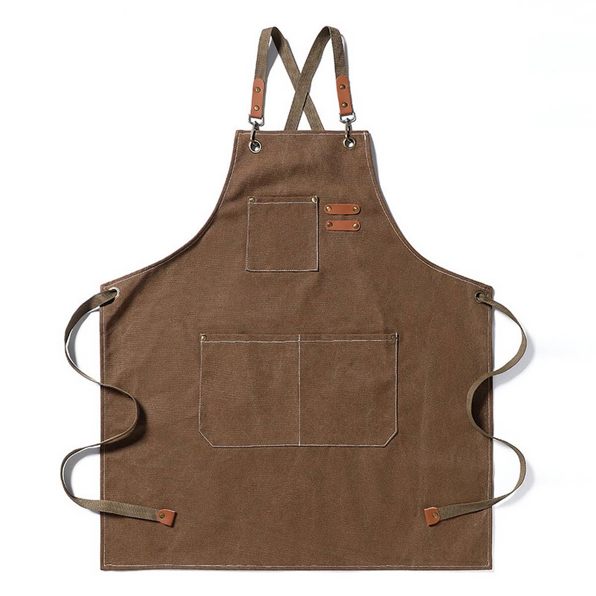 Cwab3996_Thick Canvas Stain-Resistant Denim Apron