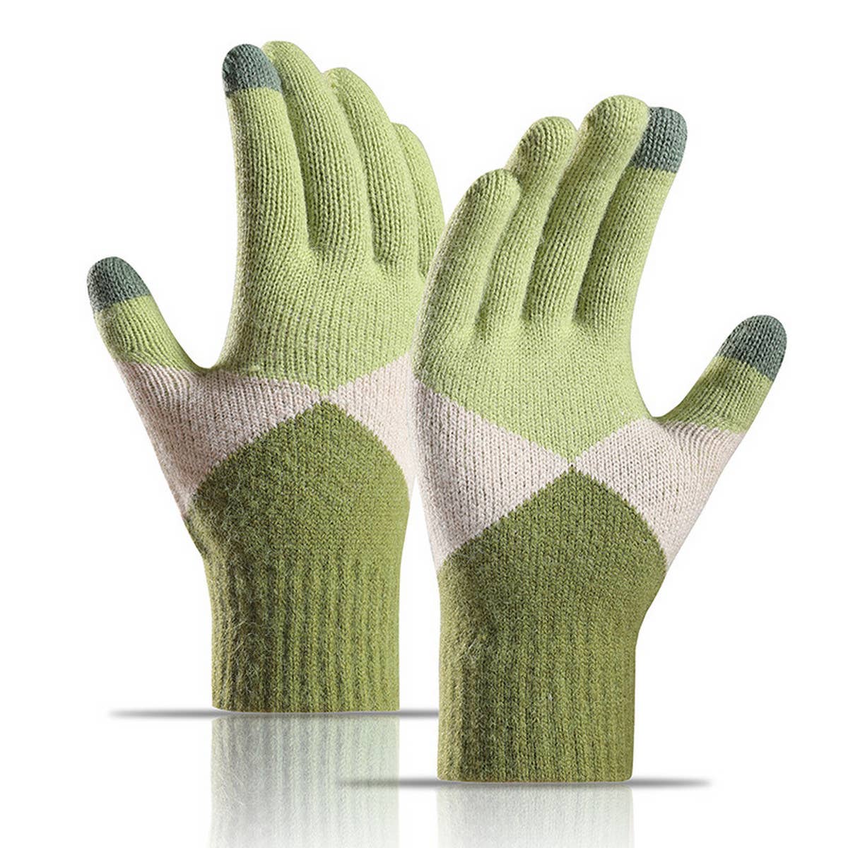 SIMPLE TOUCH SCREEN WARM KNITTED GLOVES_CWAG0032