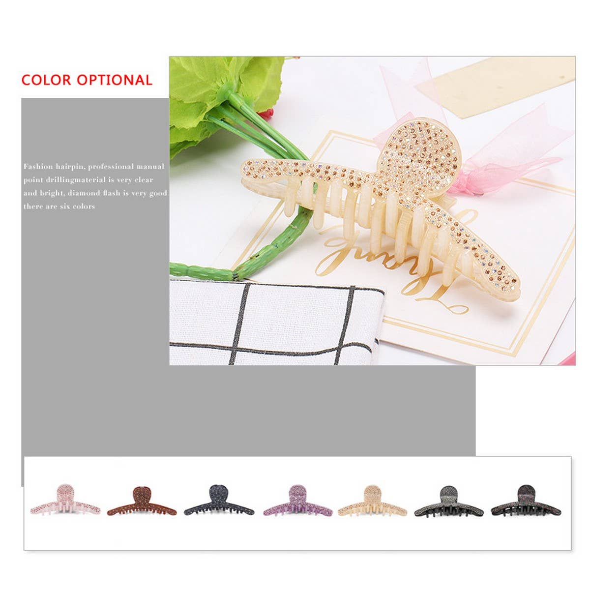 FASHION LARGE DIAMOND SHARK CLIP HAIRPIN_CWAHA4265