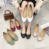 FLAT BOTTOM SOFT LEATHER BOW CASUAL WOMEN SHOES_CWSHF0021