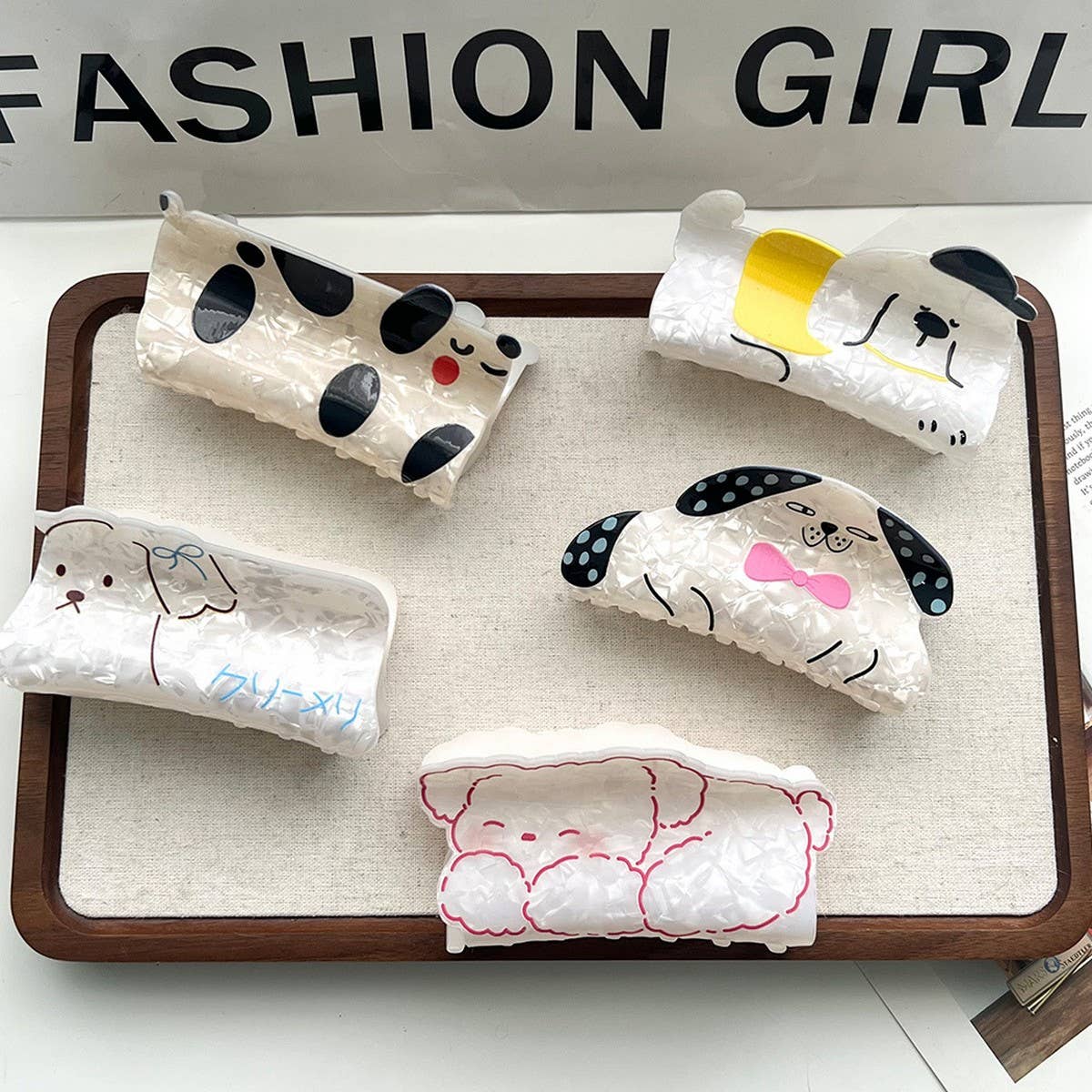 CUTE DINOSAUR PET HAIR CLAW ACRYLIC ANIMAL CLIP_CWAHA5830