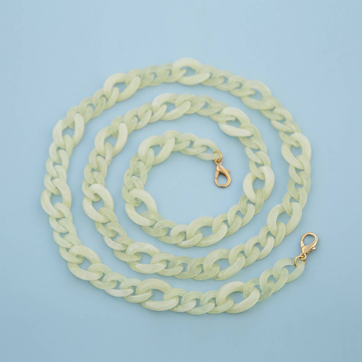 47IN ACRYLIC CROSSBODY CHAIN PHONE BAG STRAP_CWMM5102