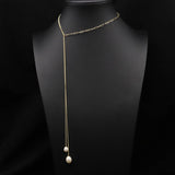 PERSONALIZED HIGH END LONG PEARL NECKLACE_CWAJE3903
