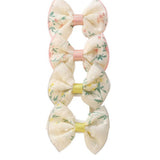 KIDS EMBROIDERED BOW HAIR CLIP SET HANDMADE_CWAHA6716