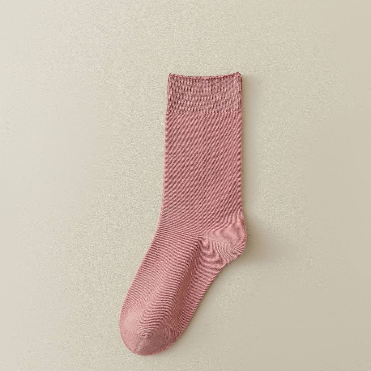 Women Leisure Solid Color Pile Socks_Cwms0288