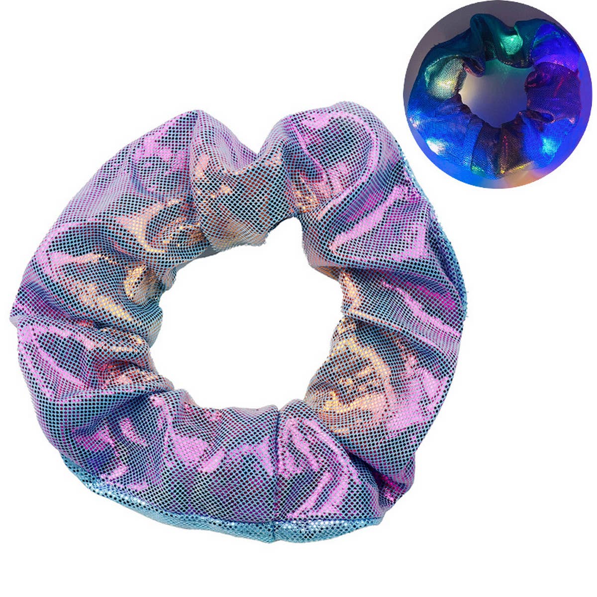 FASHIONABLE GLITTER LARGE INTESTINE HAIR TIE_CWAHA0869