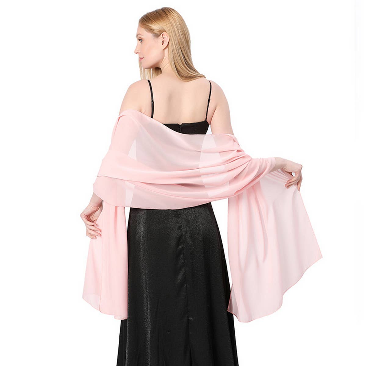 Women Solid Color Evening Shawl_Cwasc1071