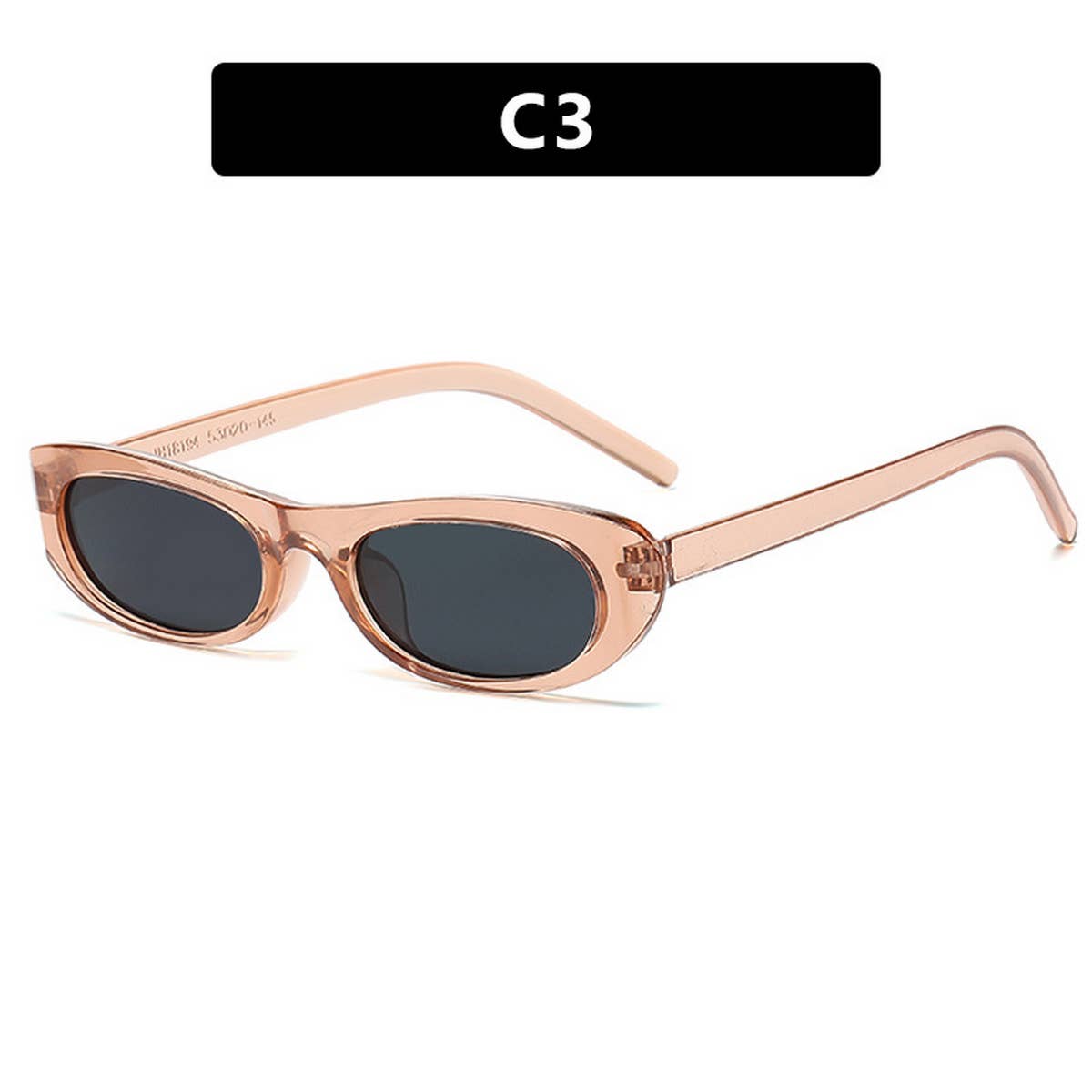 Women Narrow Frame Retro Oval Sunglasses_Cwasg0331