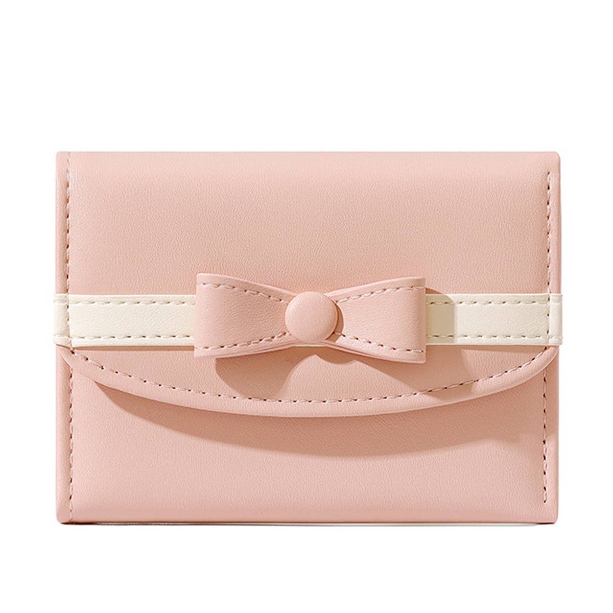 Square Large Capacity Bow Decorative Wallet_Cwab1629