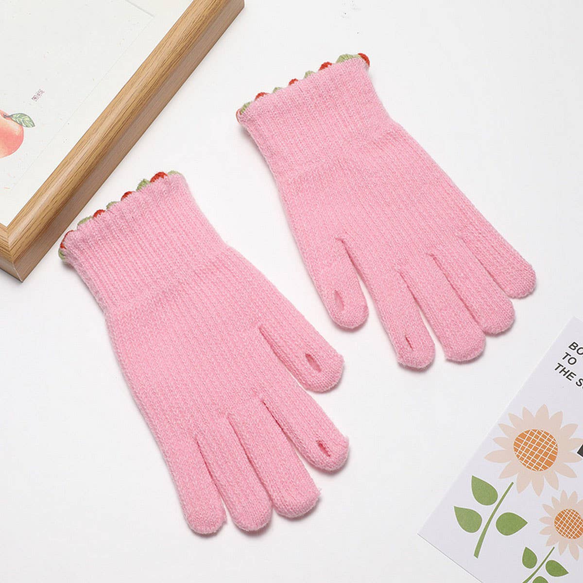 SOLID COLOR KNITTED FINGERLESS TOUCHSCREEN GLOVES_CWAG0197