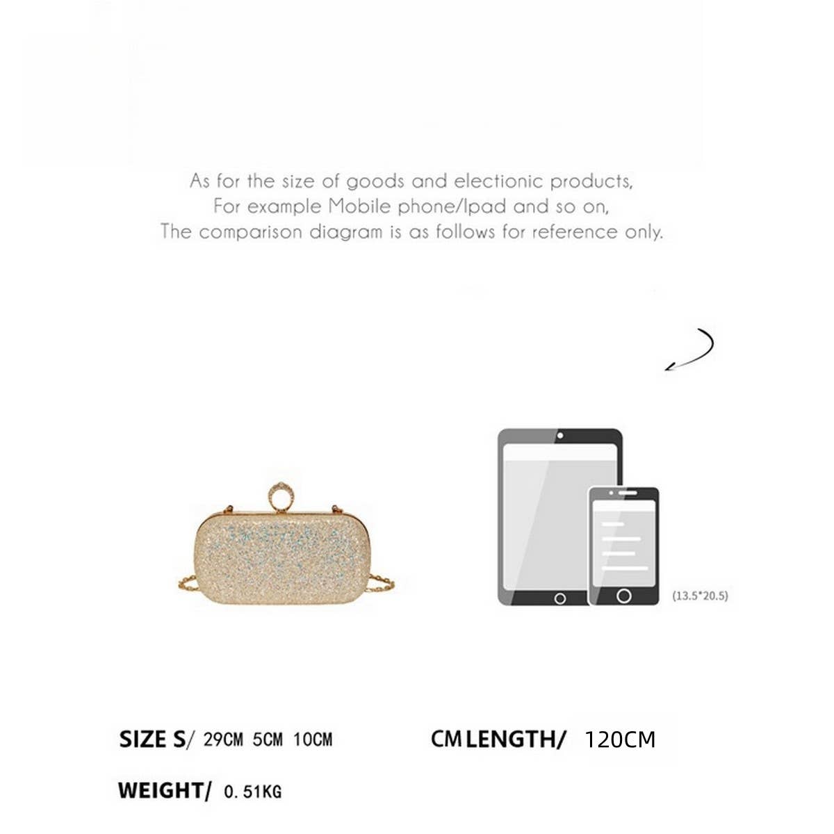 FASHIONABLE LADY EVENING BAG SHINY CLUTCH BAG_CWAB3243