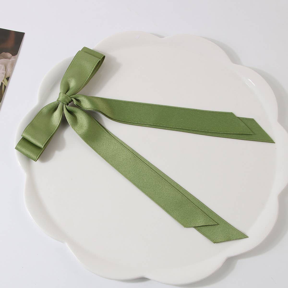 DOUBLE LAYERED BOW HAIR CLIP_CWAHA1047