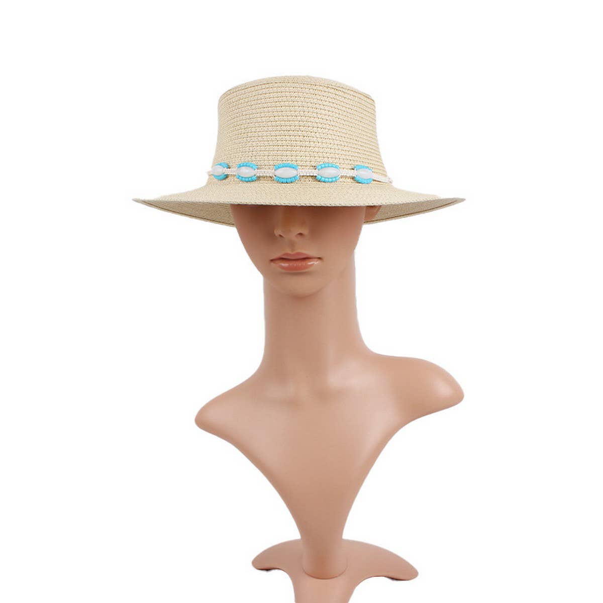 SUN PROTECTION BEACH VACATION STRAW HAT_CWAH1202