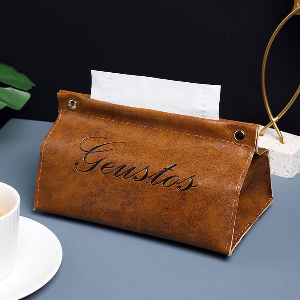 LIGHT LUXURY CAR HOUSEHOLD LEATHER TISSUE BOX_CWMM2259