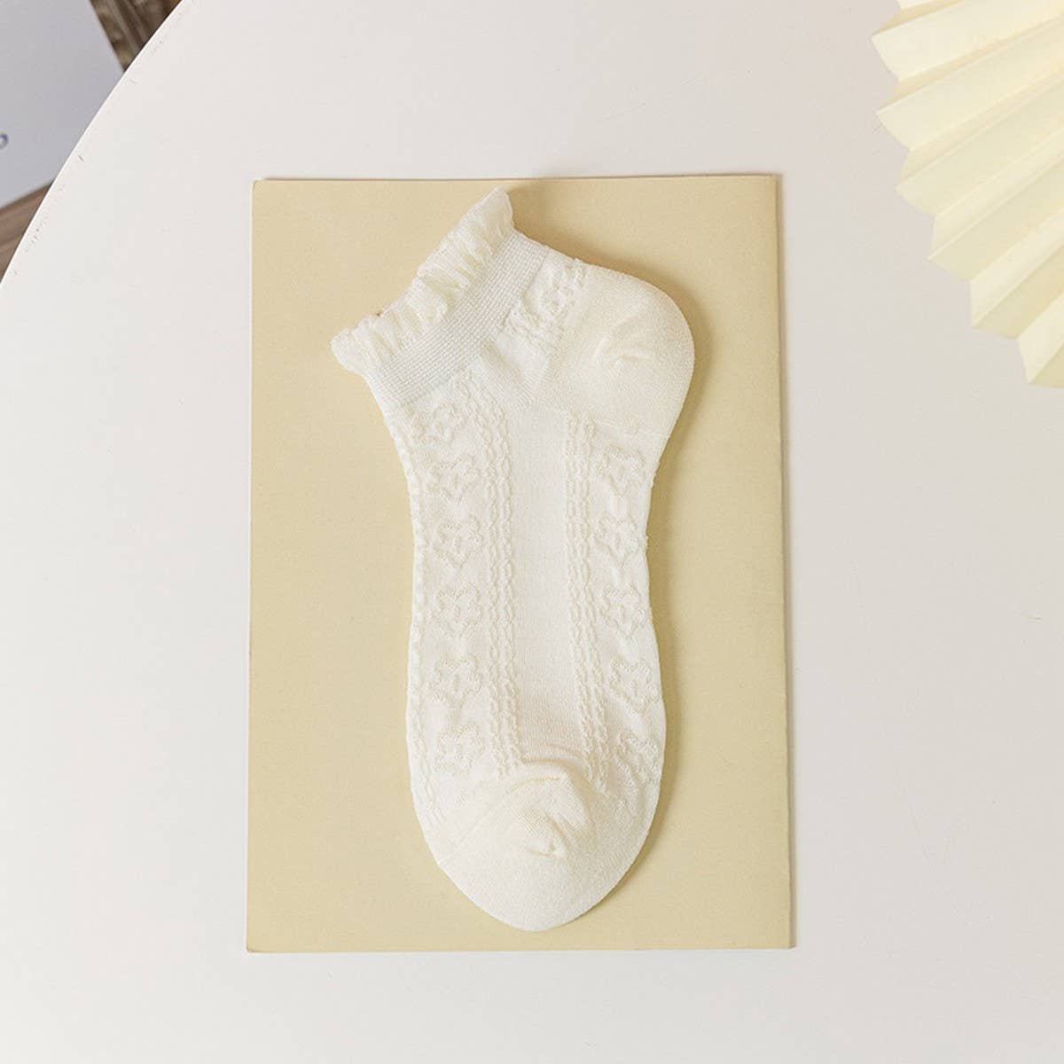 MESH BOAT SOCKS SIMPLE SOLID COLOR GLAS FIBER SOCKS_CWMS0522