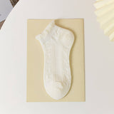 MESH BOAT SOCKS SIMPLE SOLID COLOR GLAS FIBER SOCKS_CWMS0522