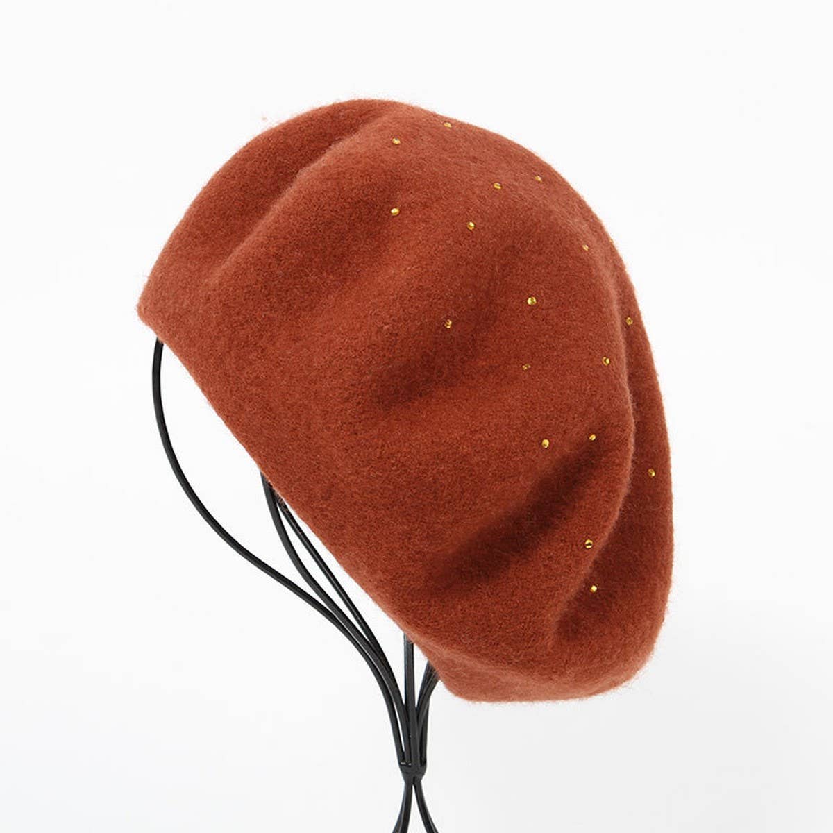 AUTUMN AND WINTER SIMPLE HOT DIAMOND COLORED BERET_CWAH1936