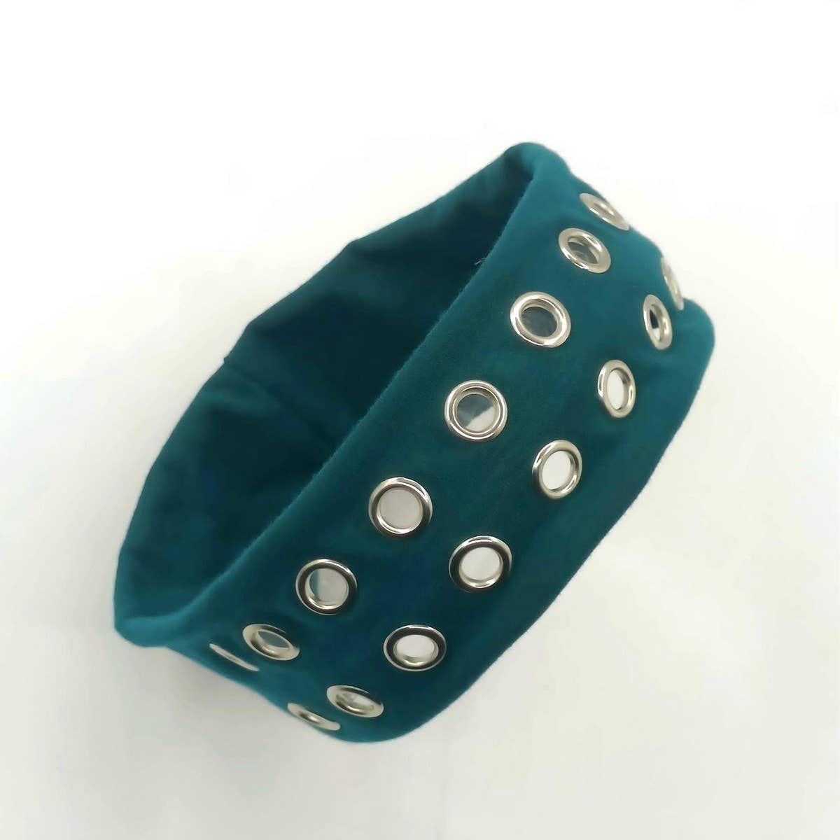 ELASTIC FABRIC WITH EYELETS PUNK HEADWRAP_CWAHA6306