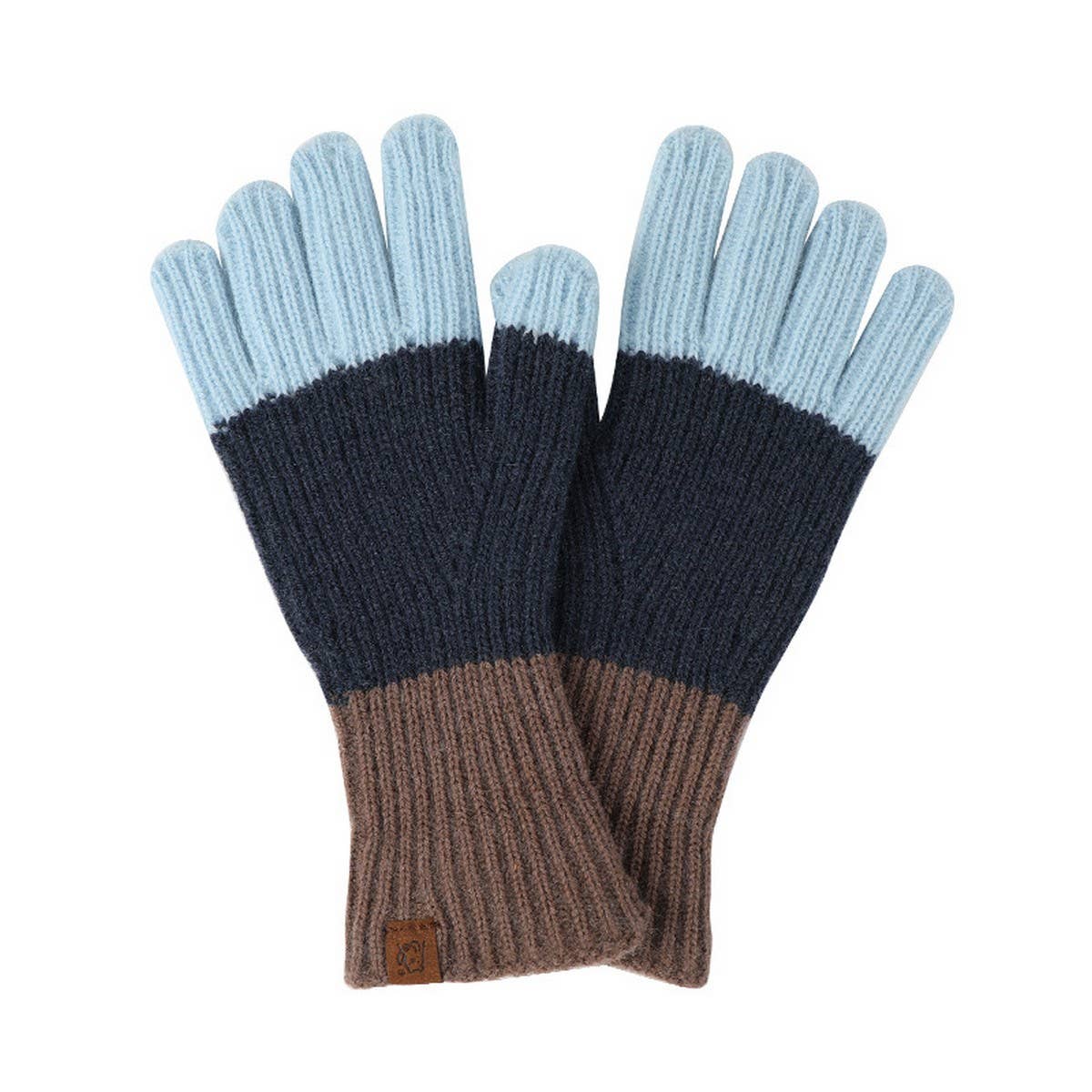 NEW WINTER LONG CONTRASTING TOUCH SCREEN GLOVES_CWAG0382
