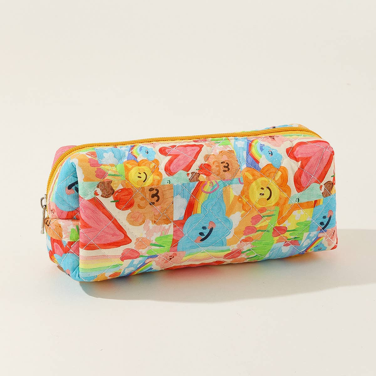 STRIPED POLKA DOT PORTABLE CUTE COSMETIC BAG_CWAB1043