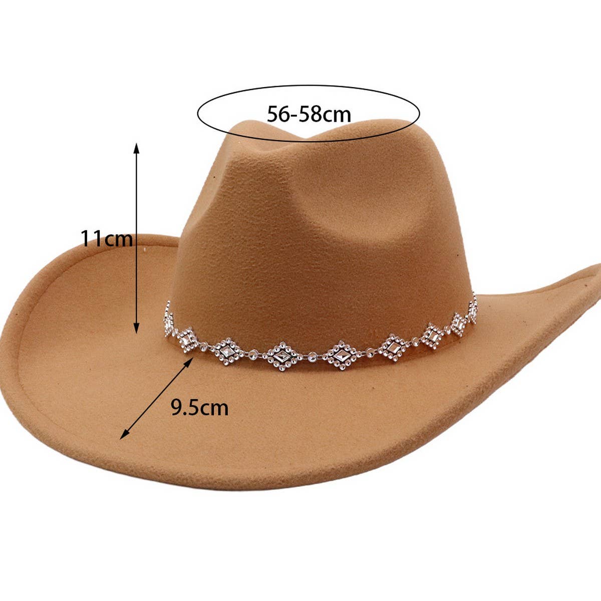 MEN WOMEN FELT COWBOY WESTERN FEDORA_CWAH04442