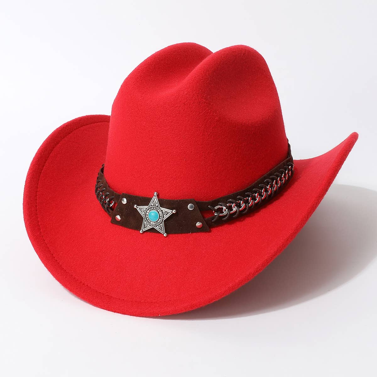 Ven Western Cowboy Hat With Turquoise Star Band_Cwah3661