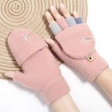 Cartoon Stamped Plush Knitted Gloves_Cwag0128