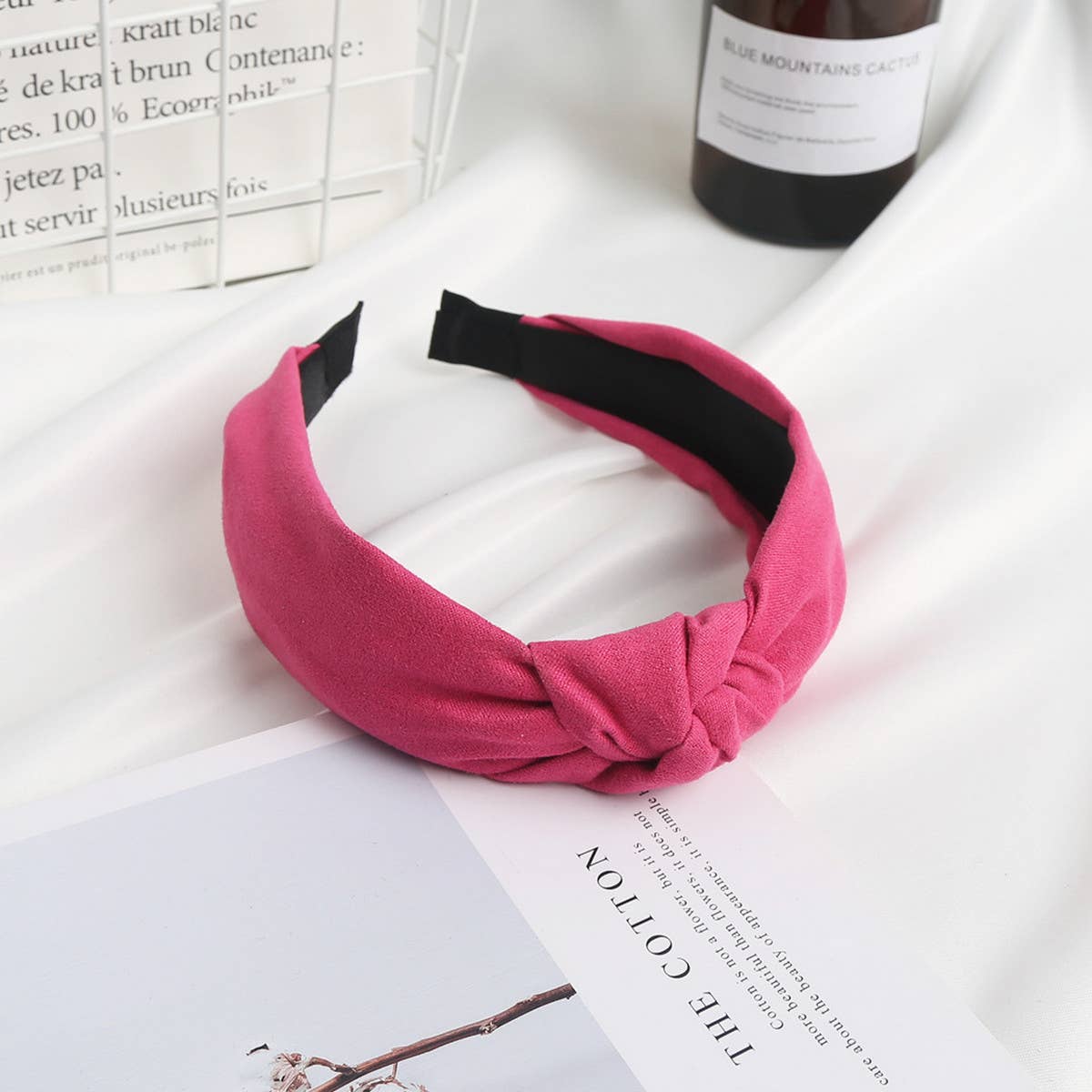 SIMPLE SOLID COLOR WIDE BRIM HEADBAND_CWAHA1675