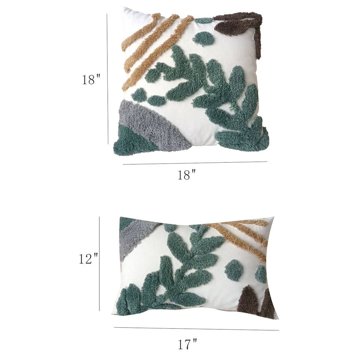 PLANT PATTERN THROW PILLOW COVERS_CWMM0239
